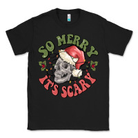 Black so merry it's scary Classic Tee - MaliasSmallBusiness
