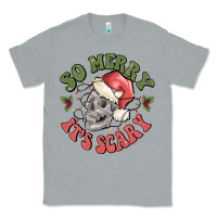 Heather Grey so merry it's scary Classic Tee - MaliasSmallBusiness