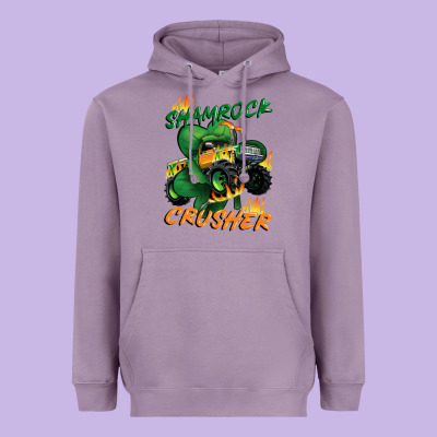 Shamrock Crusher St. Patrick's Day Heavyweight Hoodie Designed By Cowgirlartshop