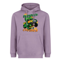 Lavender Shamrock crusher St. Patrick's Day Heavyweight Hoodie - CowGirlArtShop
