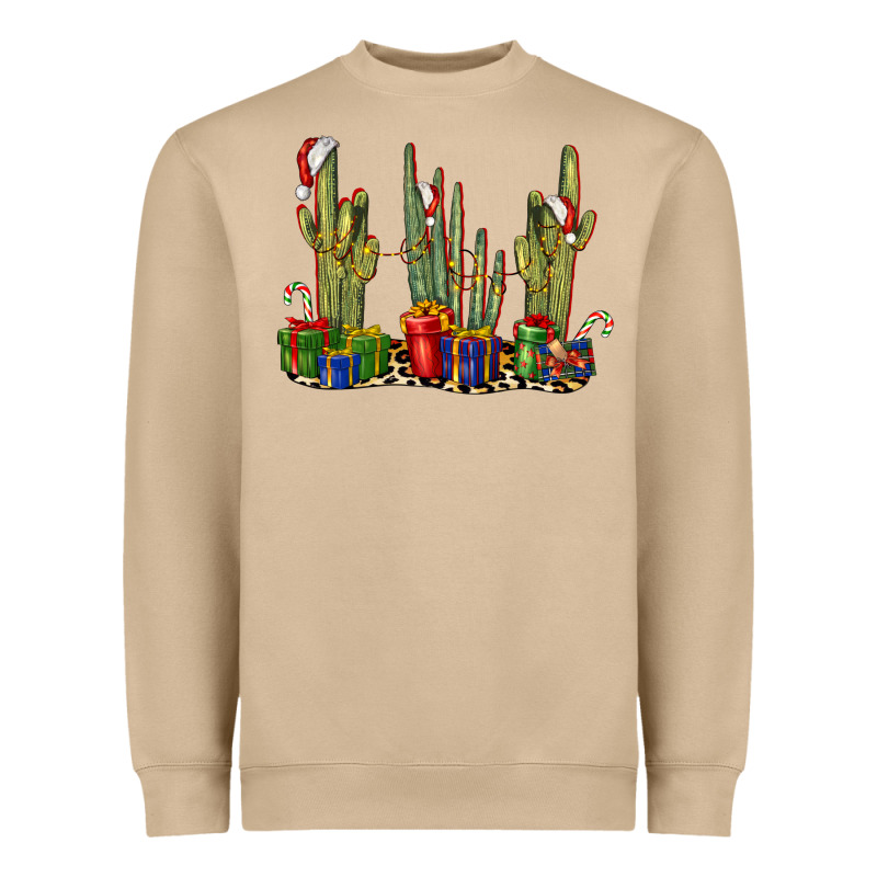 Christmas Cactus Heavyweight Sweatshirt by LillyAllenDesigns | Teevron