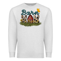 Oatmeal Heather Barn mom sunflower mother's day Premium Sweatshirt - HowdyJamesFarm