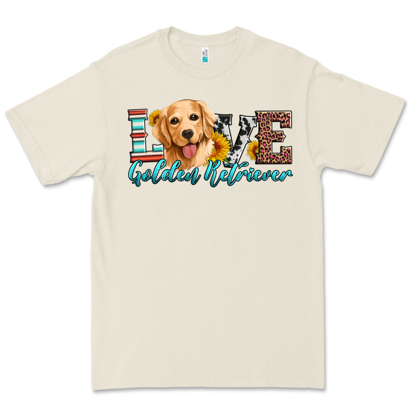 Love Golden Retriever Premium Tee by Artiststas | Teevron