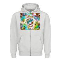 Dove Grey Shell yeah Zipper Hoodie - TumblerDesignByShophia