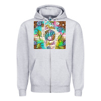 Heather Grey Shell yeah Zipper Hoodie - TumblerDesignByShophia