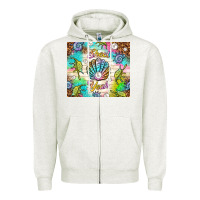 Oatmeal Heather Shell yeah Zipper Hoodie - TumblerDesignByShophia