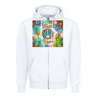 White Shell yeah Zipper Hoodie - TumblerDesignByShophia