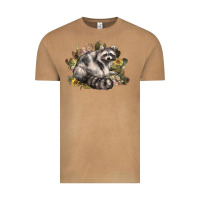 Vintage Camel floral racoon western Vintage Tee - NancyCooperArtShop