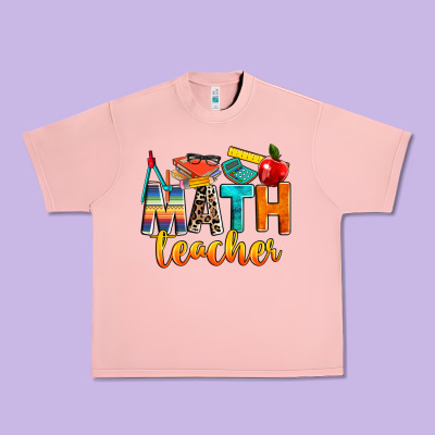 Math Teacher Urban Heavy Tee Designed By Nancycooperartshop