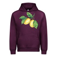 Mauve Wine lemons Urban Hoodie - BundleAndBundleShop