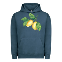 Pigment Midnight Navy lemons Urban Hoodie - BundleAndBundleShop