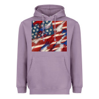 Lavender American flag glitter 4th of july Heavyweight Hoodie - CowGirlArtShop