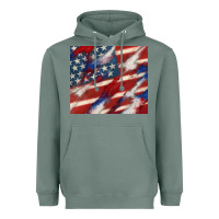 Sage American flag glitter 4th of july Heavyweight Hoodie - CowGirlArtShop