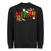 Black One Merry Nurse Heavyweight Sweatshirt - LillyAllenDesigns