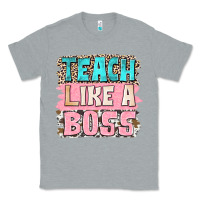 Heather Grey teach like a boss Classic Tee - NancyCooperArtShop
