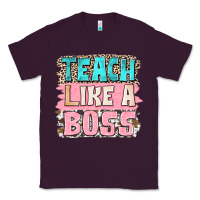 Plum teach like a boss Classic Tee - NancyCooperArtShop