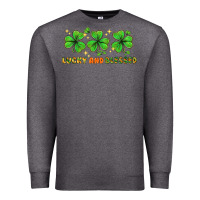 Charcoal Heather St. Patrick's Day lucky and blessed Premium Sweatshirt - HowdyJamesFarm