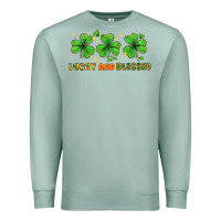 Seafoam St. Patrick's Day lucky and blessed Premium Sweatshirt - HowdyJamesFarm