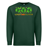 Sports Green St. Patrick's Day lucky and blessed Premium Sweatshirt - HowdyJamesFarm
