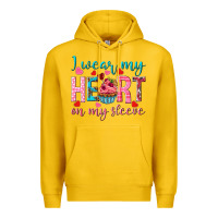 Lemon I wear my heart on my sleeve Valentine's Day Premium Hoodie - HowdyJamesFarm