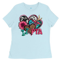 Baby Blue pta physical therapy assistant hearts Ladies Tee - Jasminsmagicworld