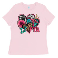 Bubblegum Pink pta physical therapy assistant hearts Ladies Tee - Jasminsmagicworld