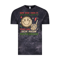 Cloud Black some days i rock it some days it rocks me either w Vintage Tee - MaliasSmallBusiness