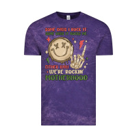 Cloud Purple some days i rock it some days it rocks me either w Vintage Tee - MaliasSmallBusiness