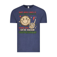 Some Days I Rock It Some Days It Rocks Me Either W Vintage Tee | Teevron