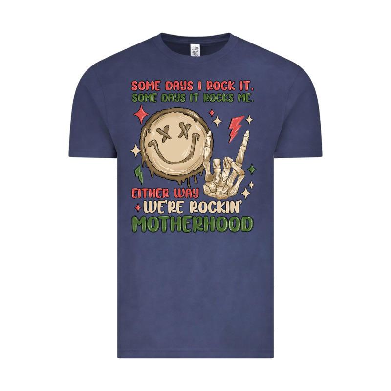 Some Days I Rock It Some Days It Rocks Me Either W Vintage Tee by MaliasSmallBusiness | Teevron