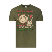 Vintage Olive some days i rock it some days it rocks me either w Vintage Tee - MaliasSmallBusiness