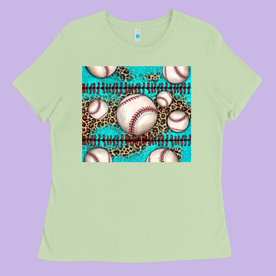 Baseball Ladies Tee Designed By Jahusdesignshop