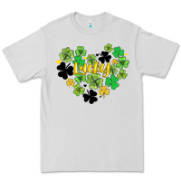 Lucky Heart Shaped Clover Premium Tee | Teevron