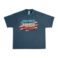 Midnight Navy America america Urban Heavy Tee - NancyCooperArtShop