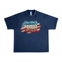 Navy America america Urban Heavy Tee - NancyCooperArtShop
