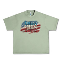 Oil Green America america Urban Heavy Tee - NancyCooperArtShop