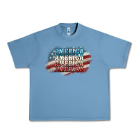 Pebble Blue America america Urban Heavy Tee - NancyCooperArtShop