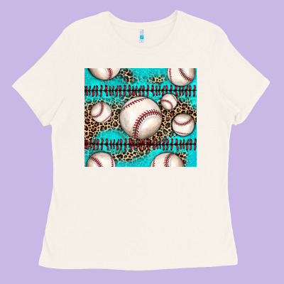 Baseball Ladies Tee Designed By Jahusdesignshop
