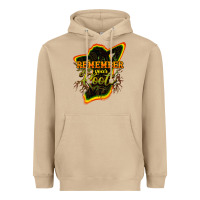 Mushroom Remember your roots Heavyweight Hoodie - HowdyJamesFarm