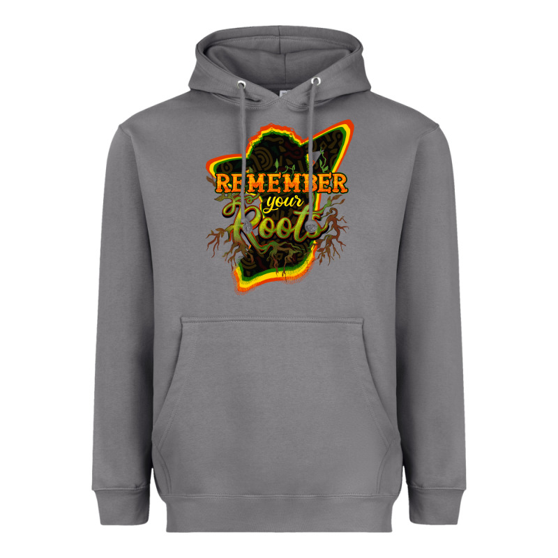 Remember Your Roots Heavyweight Hoodie by HowdyJamesFarm | Teevron