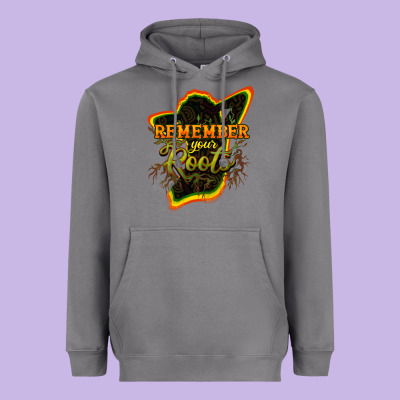 Remember Your Roots Heavyweight Hoodie Designed By Howdyjamesfarm