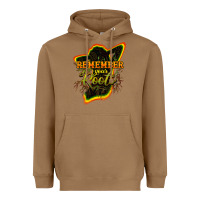 Toasted Coconut Remember your roots Heavyweight Hoodie - HowdyJamesFarm