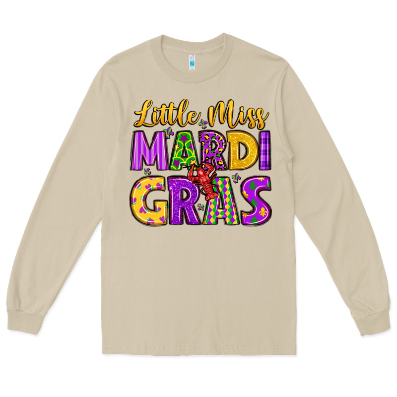Little Miss Mardi Gras Long Sleeve Tee by LillyAllenDesigns | Teevron