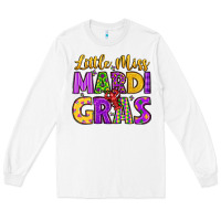 White little miss mardi gras Long Sleeve Tee - LillyAllenDesigns