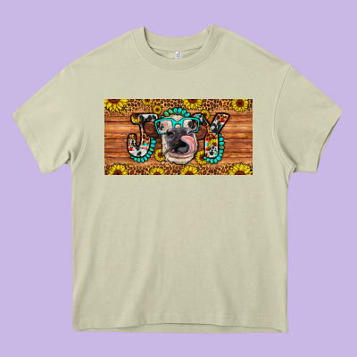 Joy License Plate Heavy Core Tee Designed By Artiststas