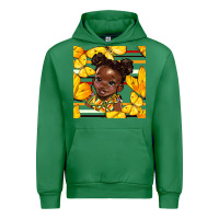 Emerald juneteenth afro girl seamless pattern Urban Hoodie - BundleAndBundleShop