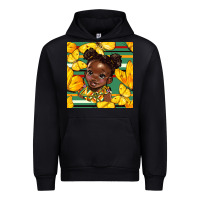 Foreset Green juneteenth afro girl seamless pattern Urban Hoodie - BundleAndBundleShop
