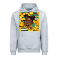 Heather Grey juneteenth afro girl seamless pattern Urban Hoodie - BundleAndBundleShop