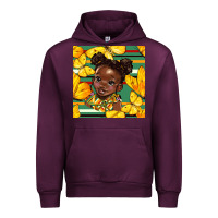 Mauve Wine juneteenth afro girl seamless pattern Urban Hoodie - BundleAndBundleShop
