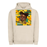 Pigment French Oak juneteenth afro girl seamless pattern Urban Hoodie - BundleAndBundleShop